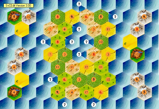 Plan du jeu - Pas de pierre sur Catane 5-6